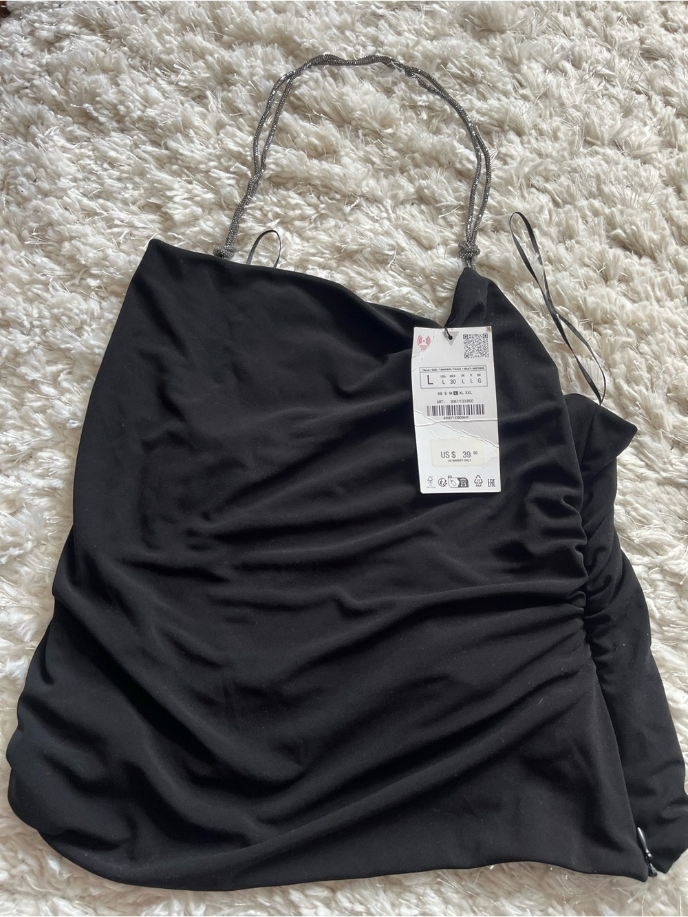 Zara NWT Black Top